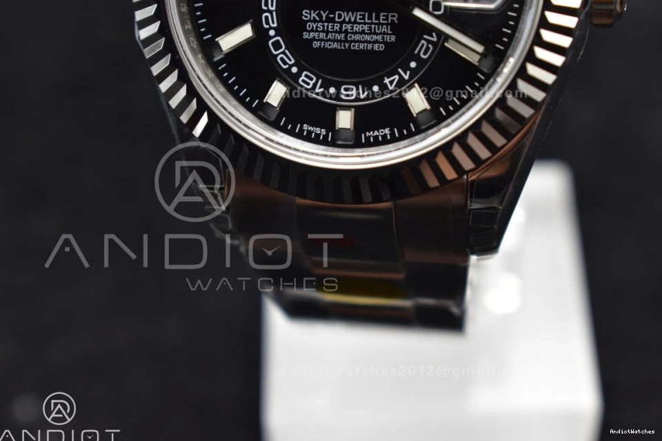 Noob Oyster SS Black Skydweller A23J Premium Best Dial 1105 on SS Bracelet Edition 0419